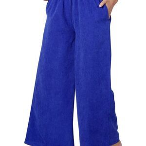 Zenana Bright Blue Wide-Leg Corduroy Pants
STYLE:QP-1162D4